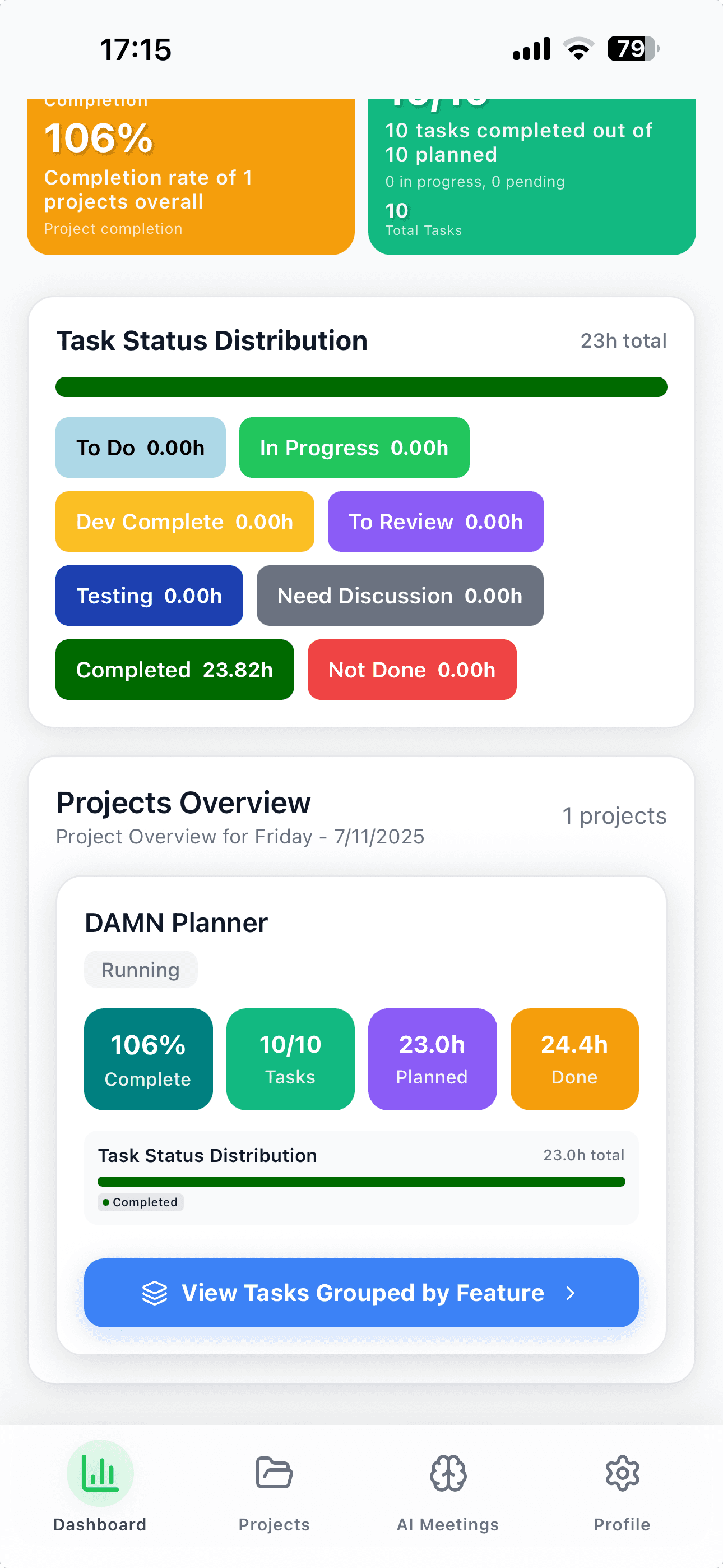Project Overview — Tasks