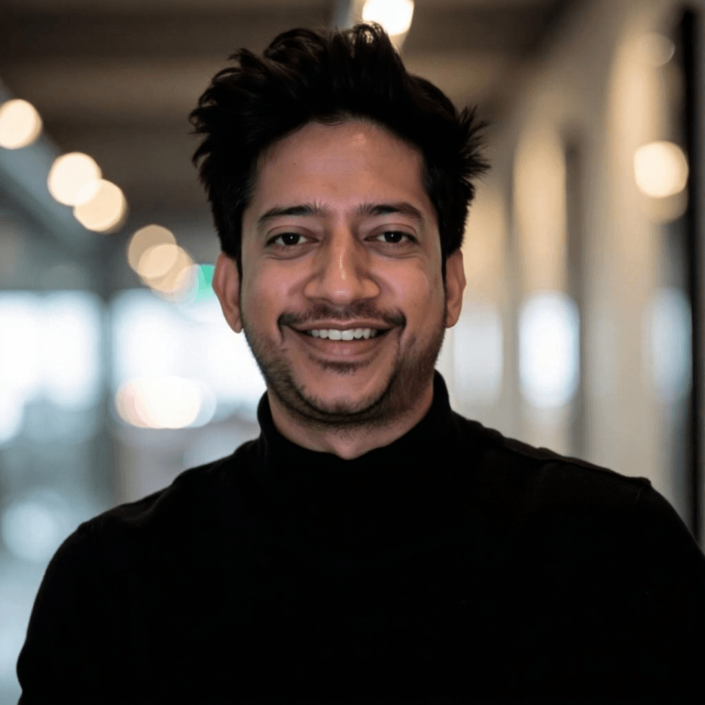 Sheshank Jamwal in the studio