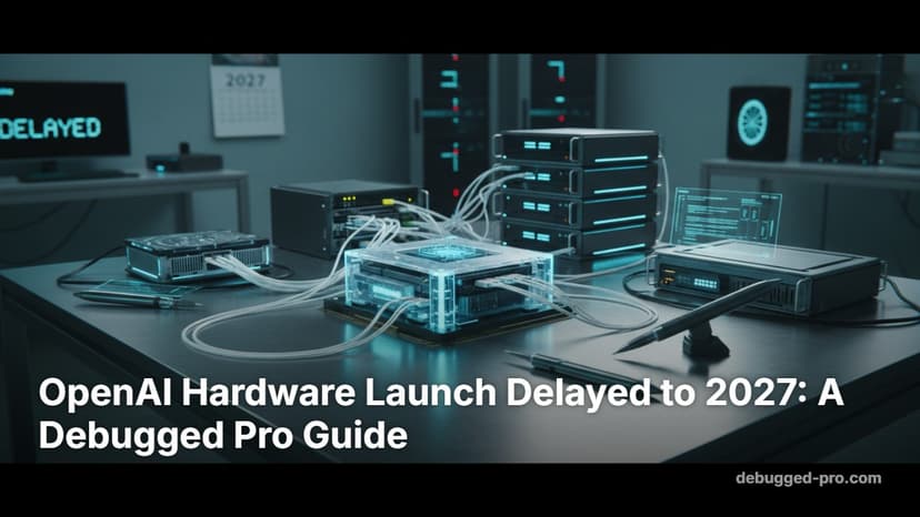 OpenAI Hardware Launch Delayed to 2027: A Debugged Pro Guide